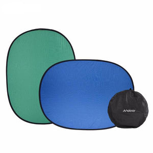 Collapsible  Blue/Green Photography Backdrop